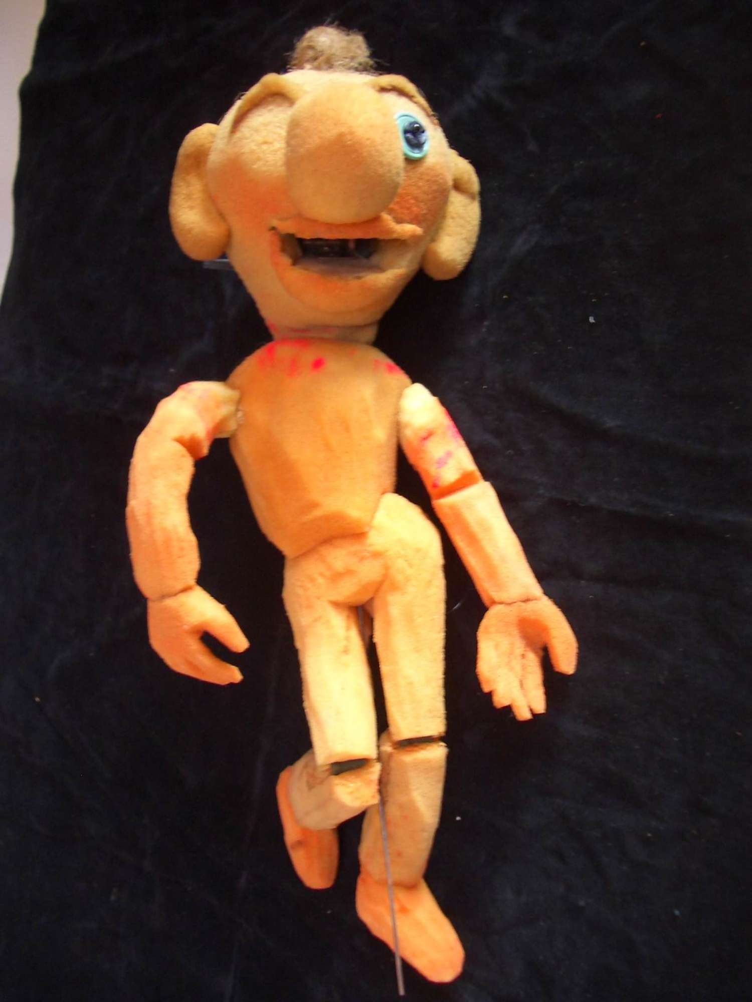 Burattino del nucleo Noci di Cocco prima del restauro